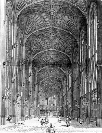 كنيسة كينجز كوليدج من كانتابريجيا ايستراتا c.1690 بواسطة ديفيد لوجان